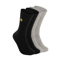 Borussia Dortmund Business Socken 2er Set schwarz/grau BVB 09 Größe 35-38 von Borussia Dortmund