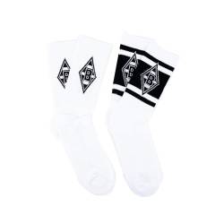 Borussia Mönchengladbach Sportsocken 2er Pack | 39-42 | Offizieller Fanartikel von Borussia Mönchengladbach