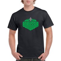 Borussia Mönchengladbach T-Shirt - Borussia-Park - S bis M - für Männer - Größe S - schwarz von Borussia Mönchengladbach