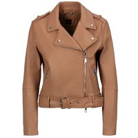 BOSS ORANGE Lederjacke C_Sameli Premium Damenmode mit Ziergürtel von Boss Orange