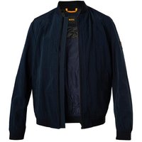 BOSS Orange Herren Blouson blau Mikrofaser unifarben von Boss Orange