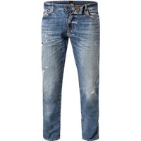 BOSS Orange Herren Jeans blau Baumwoll-Stretch von Boss Orange