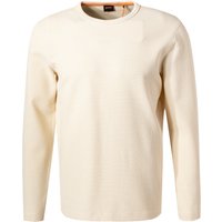 BOSS Orange Herren Longsleeve beige Baumwolle von Boss Orange