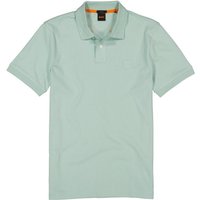 BOSS Orange Herren Polo-Shirt grün Baumwoll-Piqué Slim Fit von Boss Orange