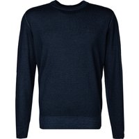 BOSS Orange Herren Pullover blau Schurwolle unifarben von Boss Orange