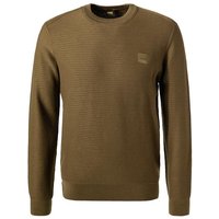 BOSS Orange Herren Pullover grün unifarben von Boss Orange