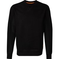 BOSS Orange Herren Sweatshirt schwarz Baumwolle unifarben von Boss Orange