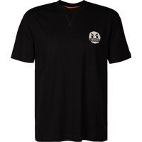 BOSS Orange Herren T-Shirt schwarz Baumwolle von Boss Orange