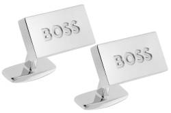 BOSS 50495115-260 Manschettenknöpfe Silberfarben B-Iconic von Boss