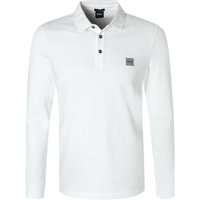 BOSS Herren Polo-Shirt weiß Baumwoll-Piqué Slim Fit von Boss
