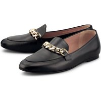 BOSS Hugo Boss Damen Schuhe, Boss Hugo Boss Kaia Loafer GSU Damen Loafers Loafer Gold Kette von Boss