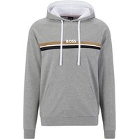 BOSS Kapuzensweatshirt Authentic Hoodie mit Streifen und Logo-Schriftzug von Boss