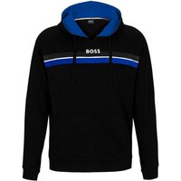 BOSS Kapuzensweatshirt Authentic Hoodie mit Streifen und Logo-Schriftzug von Boss