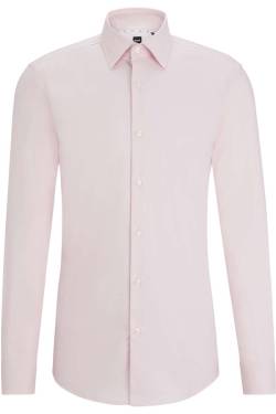 BOSS Slim Fit Hemd pink, Einfarbig von Boss