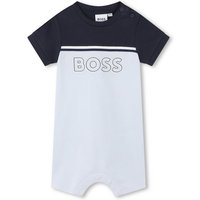 BOSS Strampler BOSS Baby Playsuit himmelblau mit Logo, kurz, 3-12 Monate von Boss