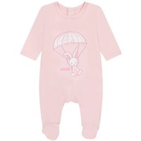 BOSS Strampler BOSS Baby Strampler Bodysuit Pyjama rosa Hase mit Logo Details von Boss