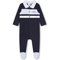 BOSS Strampler BOSS Baby Strampler Schlafanzug marine aus Bio-Baumwolle von Boss