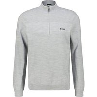 BOSS Strickpullover Herren Strickpullover MOMENTUM-X_QZ mit Schurwolle (1-tlg) von Boss