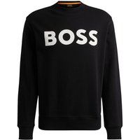 BOSS Sweatshirt WeBasicCrew Herren Pullover Rundhals mit Print, Weiche Innenseite von Boss