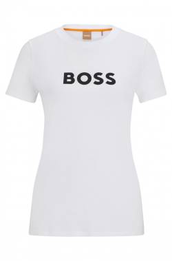 BOSS T-Shirt Elogo 5 mit Kontrast-Logo von Boss