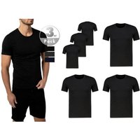 BOSS T-Shirt HUGO BOSS 3er-Pack Dreierpack Logo T-Shirt Rund Kragen Top Shirt Regul von Boss