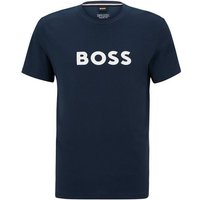 BOSS T-Shirt T-Shirt RN mit großem Markenprint auf der Brust von Boss