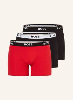 Boss 3er-Pack Boxershorts Power rot von Boss