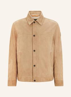 Boss Lederjacke Jomister beige von Boss