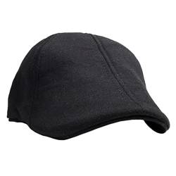 The Original Boston Scally Cap - The Dubliner - Schwarz, schwarz, X-Large von Boston Scally Co.