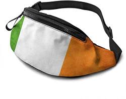 Lässige Hüfttasche mit irischer Flagge, Unisex, Bauchtasche für Reisen, Laufen, Outdoor, Wartetasche mit verstellbarem Riemen, Irische Flagge, Einheitsgröße, modisch von Botell