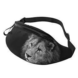 Lion Bauchtasche Hüfttasche Tier Hüfte Bauchtasche für Mann Frauen Outdoor Laufen Wandern, Löwe 01, Einheitsgröße, Aktentasche von Botell
