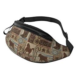 Southwest Native American Kokopelli Bauchtasche Hüfttasche mit verstellbarem Gurt und Kopfhörer Hüfttasche für Männer Frauen Outdoor Sport Laufen Fitnessstudio, stil 1, Einheitsgröße, Aktentasche von Botell