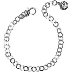 Bottega Boccadamo BB05-19 Damen-Armband aus 925er Silber, Marine-Schmuck, Größe 19 cm, trendy, Sterling-Silber von Bottega Boccadamo