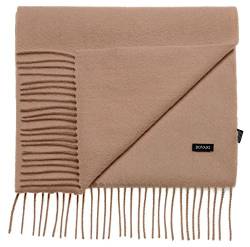 Bovari Kaschmir Schal Damen – 100% Kaschmir/Cashmere – Premium Qualität – 180 x 31 cm - viele Farben (camel) von Bovari