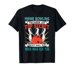 Bowlingkugel Bowling Hemd Damen Herren Lustiges Bowling T-Shirt von Bowling Shirt Sprüche