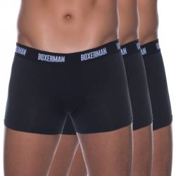 Boxerman 3-er Set Trunks Schwarz von Boxerman