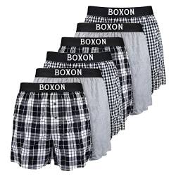 Boxon - Boxershorts - Web - 6er Pack (3XL Schwarz) von Boxon