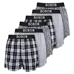 Boxon - Boxershorts - Web - 6er Pack (L Schwarz) von Boxon