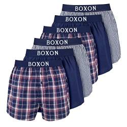 Boxon - Boxershorts - Web - 6er Pack (M Blau) von Boxon