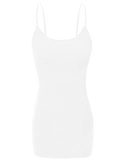 Bozzolo Women's Ladies Adjustable Spaghetti Strap Basic Long Cami Tunic Tank Top von Bozzolo