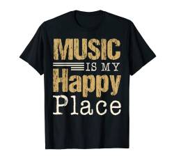Music Is My Happy Place Notenblatt Opera Orchestra T-Shirt von Brand