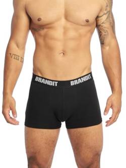 Brandit Boxershort Logo, 2er Pack, Black und Black, Größe L von Brandit