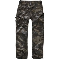 Brandit - Camouflage/Flecktarn Cargohose - BDU Ripstop Trouser - M bis 5XL - für Männer - Größe L - darkcamo von Brandit