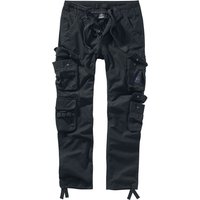 Brandit Cargohose - Pure Vintage Trouser Slim - S bis XXL - für Männer - Größe M - schwarz von Brandit