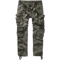 Brandit Cargohose - Pure Vintage Trouser Slim - XL bis XXL - für Männer - Größe XXL - oliv von Brandit