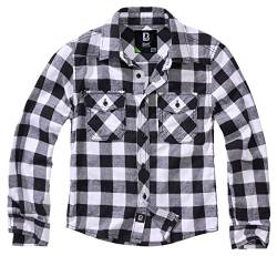 Brandit Checkshirt Kids White/Black Gr. 134/140 von Brandit