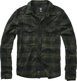 Brandit Checkshirt Männer Flanellhemd grün 3XL 100% Baumwolle Casual Wear, Rockwear von Brandit