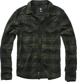 Brandit Checkshirt Männer Flanellhemd grün XXL 100% Baumwolle Casual Wear, Rockwear von Brandit