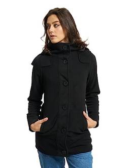 Brandit Damen Kvinder firkantet fleece jakke Mantel, Schwarz, XL EU von Brandit