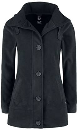 Brandit Damen Women Square Fleece Jacket Mantel, Black, 4XL von Brandit